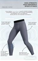 Pantalon de compression intégral pour homme en nylon et élasthanne, taille élastique, fin, chaud, coupe ajustée, automne-hiver, sous-vêtement antibactérien