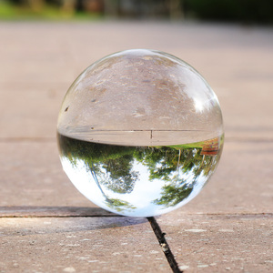 Esfera de Cristal Transparente Gigante para Adivinación de 200 mm (8 Pulgadas), Esfera de Vidrio con Base de Madera Gratuita, Adornos de Decoración para el Hogar - Product Image 5