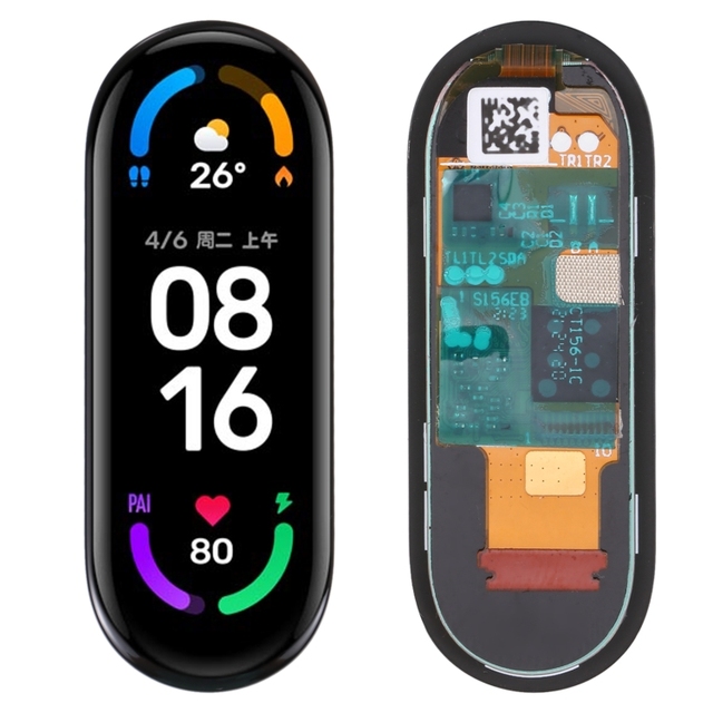 Original LCD Screen and Digitizer Full Assembly for Xiaomi Mi Band 6 Smart Watch Screen Display