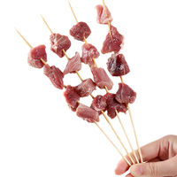 Brochettes jetables en bambou 5*500mm longues, résistantes à la chaleur, non enduites, pour fêtes et restaurants