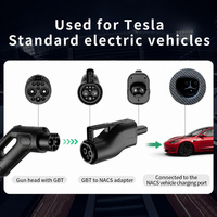Adaptateur de charge DC pour véhicules électriques GBT vers NACS 250A, IP54, contacts argentés, vente en gros, directement de l'usine pour l'alimentation des flottes