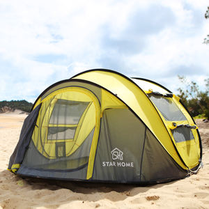 Kaynak fabrika OEM 3-4 kişi sıcak satış açık kamp çadırları su geçirmez yüksek kalite kolay kurulan çadır - Product Image 3