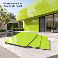 Panneau composite en aluminium brillant aspect marbre blanc 4 mm ACP pour panneaux de porte de meubles