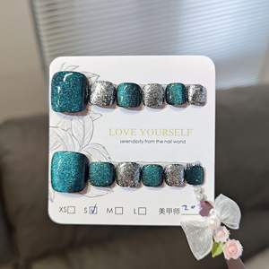 Ongles à pression faits à la main de 1 à 80 pieds, 10 faux ongles pour les doigts, styles de conception uniques - Product Image 3