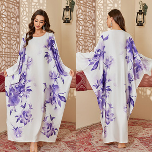 Abaya Robe à Capuche en Polyester Ornée <span class=keywords><strong>de</strong></span> Strass et <span class=keywords><strong>de</strong></span> Perles, Manches Longues, Style Dubaï, Vêtement <span class=keywords><strong>de</strong></span> Prière, Meilleure Vente au Moyen-Orient et en Afrique - Product Image 2