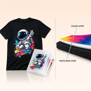 Kit d'encre DTF couleur, cartouche d'encre 220ml CMYK blanc avec puce intelligente pour imprimante TY300 BY-20D BY-20, Plug and Play - Product Image 2