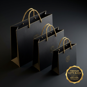 Bolsas de Papel Kraft Marrón Ecológicas con Asas, Impresión de Logotipo con Laminación Digital Personalizada para Entrega de Alimentos, Uso en Restaurantes y Supermercados - Product Image 2