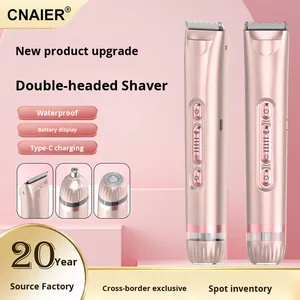 Depiladora Eléctrica 3 en 1 Recargable de Doble Cuchilla para Mujer, Resistente al Agua, para Depilación Corporal Completa, Directo de Fábrica - Product Image 2