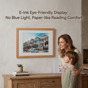 Cadre photo <span class=keywords><strong>E</strong></span> Ink 13,3 pouces avec WiFi, écran <span class=keywords><strong>E</strong></span> Ink à rotation automatique, cadeau pour la famille, Noël - Product Image 4