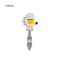 Vanne papillon électrique à actionnement électrique en acier inoxydable de type Wafer de la marque Klion Factory, utilisée dans les projets de traitement des eaux usées chimiques