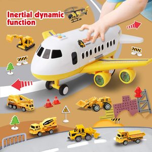 Juguetes de avión de construcción para niños pequeños, Avión de juguete con luz y sonido - Product Image 5