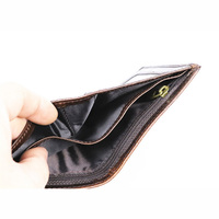W3330 Dompet Lipat Ganda Pola Buaya Pria, Kustom