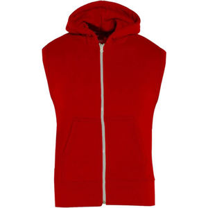 New Stylish 100% Cotton <b>Sleeveless</b> Zipper-Up <b>Men's</b> <b>Hoodie</b> Regular Fit Custom Anti Wrinkle Autumn Fleece Plain Dyed Digital - Product Image 2