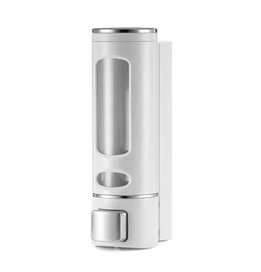 Precio barato baño 400ML montaje en pared ABS <span class=keywords><strong>Gel</strong></span> de ducha champú desinfectante de manos <span class=keywords><strong>dispensador</strong></span> de jabón para Hotel Hospital escuela Oficina - Product Image 3