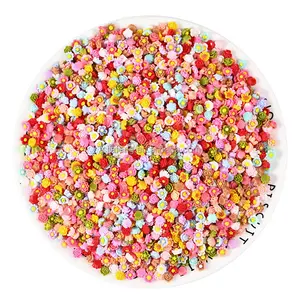 Artecho mini whole sale 6mm 100pcs set flower Resin charm craft For Diy nail shoes bottle key ring phone Decoration Craft