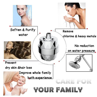 Nouvelle Pomme de Douche Filtrante – Filtre de Douche pour Eau Dure – Remplacement de Filtre de Douche 12 Étapes avec Billes de Vitamine C