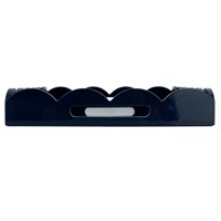 Plateaux de service en acrylique de qualité supérieure, best-sellers, artisanat, vente en gros, plateau en acrylique décoratif en forme de coquille Saint-Jacques pour table basse