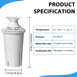Filtro Acqua OB03 di Ricambio per Caraffe e Dispenser <span class=keywords><strong>Brita</strong></span>, Compatibilità Perfetta con Caraffe <span class=keywords><strong>Brita</strong></span> - Product Image 3