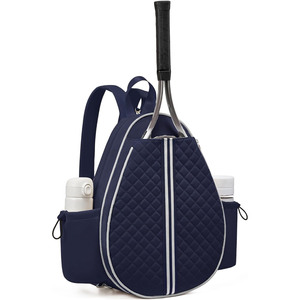 Wholesale SportyCanasFabric 30-<strong>40L</strong> <strong>Backpack</strong> for Pickleball Tennis Badminton Shoes Compartment Quilted Padding for Women Men - Product Image 1
