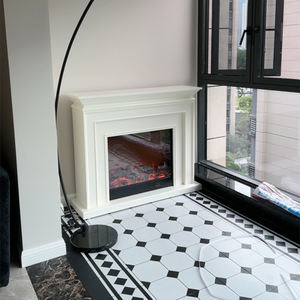 Chimenea Eléctrica Independiente de Lujo de Foshan con Certificación ERP y Leños Reales Decorativos para el Hogar - Product Image 2