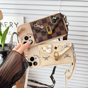 Populaire mignon dessin animé <span class=keywords><strong>Mickey</strong></span> bandoulière corde carte sac <span class=keywords><strong>coque</strong></span> de téléphone pour <span class=keywords><strong>iphone</strong></span> 15 14 13 13 plus/pro/pro max - Product Image 4