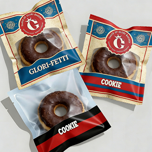 Sacchetto Personalizzato per <span class=keywords><strong>Biscotti</strong></span> Singoli con Logo, Confezione Termosaldata in Plastica Opaca con Finestra Trasparente - Product Image 2