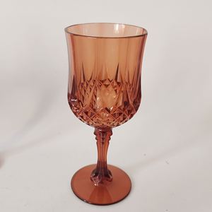 Copas de Vino de Plástico Rosa para Recepción de Bodas, Artículos para Fiestas y Eventos Grandes, Copas de Plástico Rosa Vintage para Fiestas - Product Image 5