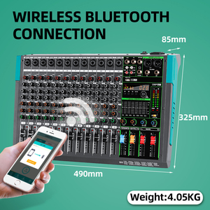มิกเซอร์เสียงระดับมืออาชีพ PA12 รุ่นยอดนิยม 12 ช่องสัญญาณ สำหรับเชื่อมต่อ USB ใช้ในสตูดิโอ ลดราคาพิเศษ - Product Image 5