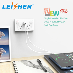 Tiêu chuẩn Úc SAA Outlet chuyển đổi điện điểm điện tường chuyển đổi ổ cắm GPO đơn đôi tường Ổ cắm chuyển đổi ổ cắm - Product Image 2