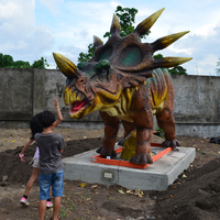 Yaşam Boyutu Hareketli Animatronic Yürüyüş t-rex Dinozor