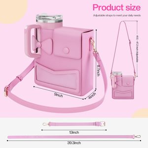 Sac bandoulière pour porte-bouteille Stanley Cup, portable, avec sangle réglable, nouveauté 2025 pour Stanley Cup - Product Image 2