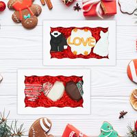 XINHPKGG 50 boîtes à biscuits rectangulaires jetables pliables 7x4 3/8x1 1/2 pouces avec fenêtre, pour aliments pour bébés, boulangerie, personnalisables
