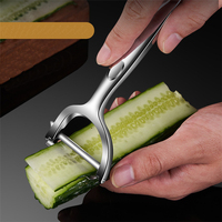 Custom Logo Multifunctionele Zinklegering Keukengereedschap Handmatige Groente Aardappelschiller