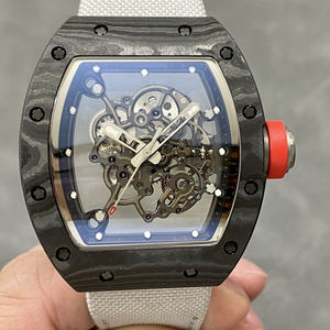 Reloj Mecánico de Lujo para Hombre, Esqueleto, Caja de Titanio y Cerámica ATZ, Estilo Deportivo, Esfera Transparente, Movimiento Automático - Product Image 1