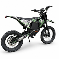 Moto électrique tout-terrain 3000W avec moteur sans balais, pneus avant 17'' et arrière 14'', moto de course électrique
