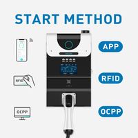 Cargador Inteligente para Vehículos Eléctricos de 7kW, 11kW, 22kW, Tipo 2, Cable de 5m, 4G WiFi, Wallbox para Hogar, Estacionamiento Comercial