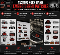 Badge personnalisé DIY avec broderie Street Fashion, groupe de rock Dream Theater