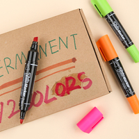 Gxin G-122CL Vente à chaud de stylos marqueurs permanents à double tête de style classique pour l'école et le bureau