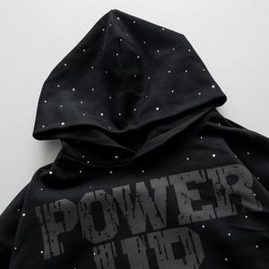 Производитель 100% хлопок Y2K Аниме Полный принт DTG французский махровые оверсайз мужская толстовка с выцветшим дизайном Стразы мешковатая для зимы - Product Image 2