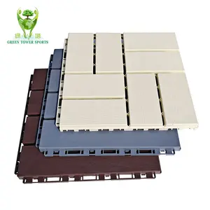 High Quality Waterproof Outdoor Indoor Interlock Deck Tiles Wood Plastic Composite