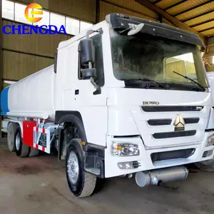 Truk Tanker bahan bakar truk tangki minyak roda 12 Sinotruk Howo 8X4 Cina 40000L truk tangki minyak Mini aluminium