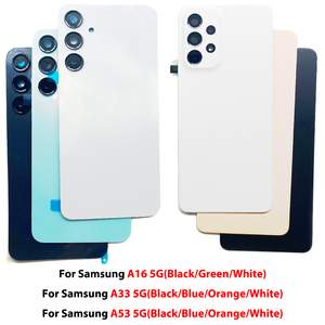 Cache arrière en verre pour téléphone portable <span class=keywords><strong>Samsung</strong></span> A16 A33 <span class=keywords><strong>A53</strong></span> A73 5G avec porte-batterie et lentille de caméra de remplacement - Product Image 3
