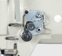 6620 haut et bas marche pied et aiguille alimentation point noué bras long lit plat machine à coudre industrielle double alimentation