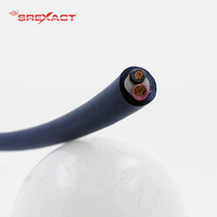 Câble Haut-Parleur en Cuivre Torsadé 2C Isolation XLPE Gaine PVC Blindage Tressé 7*46/0.1mm 2.5mm² 8.7mm OD 100M 12kg Bleu