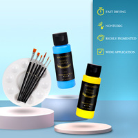 Ensemble de peinture acrylique Secolorart, 12/24/36 couleurs, tubes de 60 ml, imperméable, résistant à la décoloration, ensemble de peinture acrylique