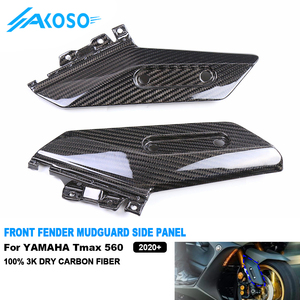AKOSO, accesorios de fibra de carbono para motocicleta, guardabarros delantero, cubierta embellecedora de Panel lateral, Kits de carenado para Yamaha <span class=keywords><strong>Tmax</strong></span> 560 2017-2024 - Product Image 1