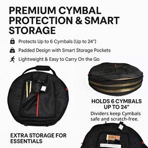 Muestra Gratuita de Porta Baquetas Arborea, Bolsa para Baquetas, Estuche para Instrumentos Musicales, Bolsa Portátil para Baquetas - Product Image 2