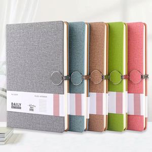 Linen Grain Soft Touch Custom Logo Printing Brand <b>Notebook</b> Pu Hardcover A5 Cahier With Box - Product Image 2