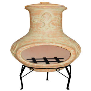 屋外テラコッタ暖炉カスタマイズ粘土チメネア100% 手作りガーデンファイヤーピット中国オリジナル工場 - Product Image 5