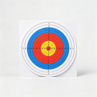 Papier de cible pour tir à l'arc professionnel, durable, résistant aux déchirures, à contraste élevé, anti-éblouissement, pour entraînement en salle et en extérieur.